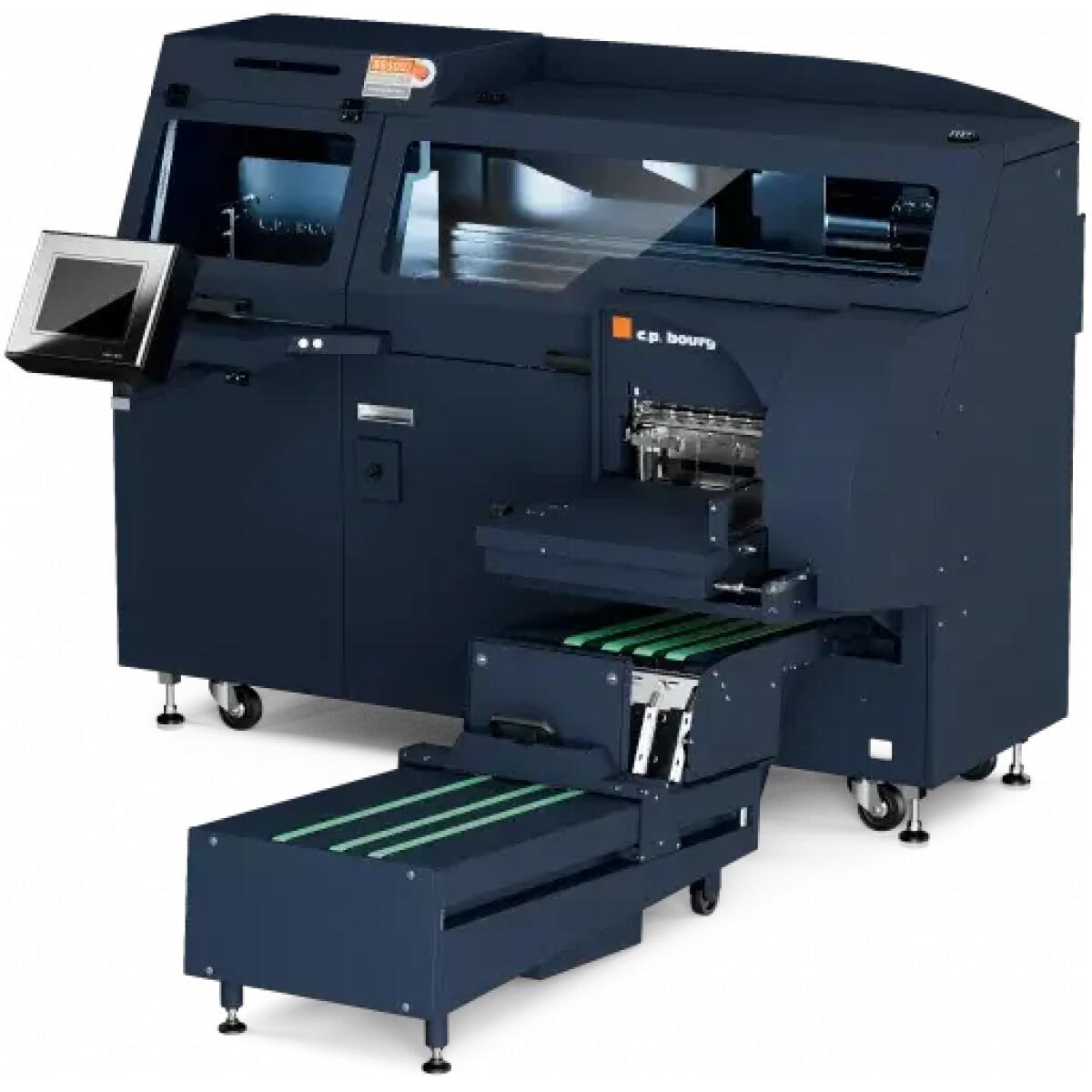 C.P. Bourg BB3002 EVA / PUR - 3 modele - praca w linii z maszyną drukującą; praca z podajnikiem wkładów; praca ręczna