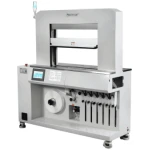 The WK06-50C1TP-7045 banding machine is a state-of-the-art corrugated packaging banding machine equipped with a vacuum feeding system. With its robust design and high performance, it is ideal for automating packaging processes in various industries, increasing efficiency and precision.