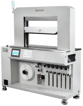 The WK06-50C1TP-7045 banding machine is a state-of-the-art corrugated packaging banding machine equipped with a vacuum feeding system. With its robust design and high performance, it is ideal for automating packaging processes in various industries, increasing efficiency and precision.
