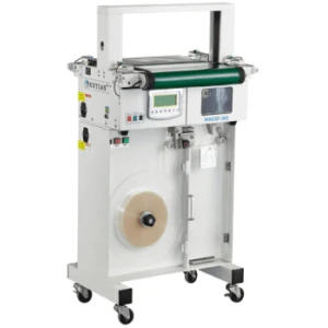 Discover the WK02-30AB Banding Machine, a state-of-the-art automatic packaging solution that improves productivity and precision in print shops. Thanks to innovative technologies, this versatile machine adapts to different product formats, making your daily work easier. Invest in efficiency and reliability by choosing the WK02-30AB Banding Machine.