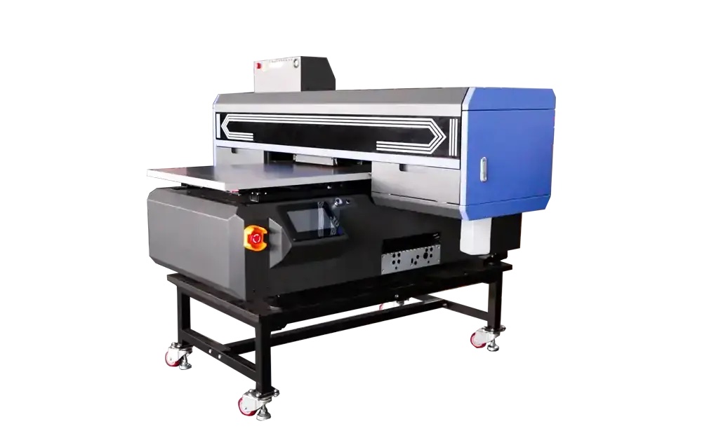 Drukarka UV flatbed Keditec K6090 Max z polem roboczym 600 × 900 mm na stalowym stelażu